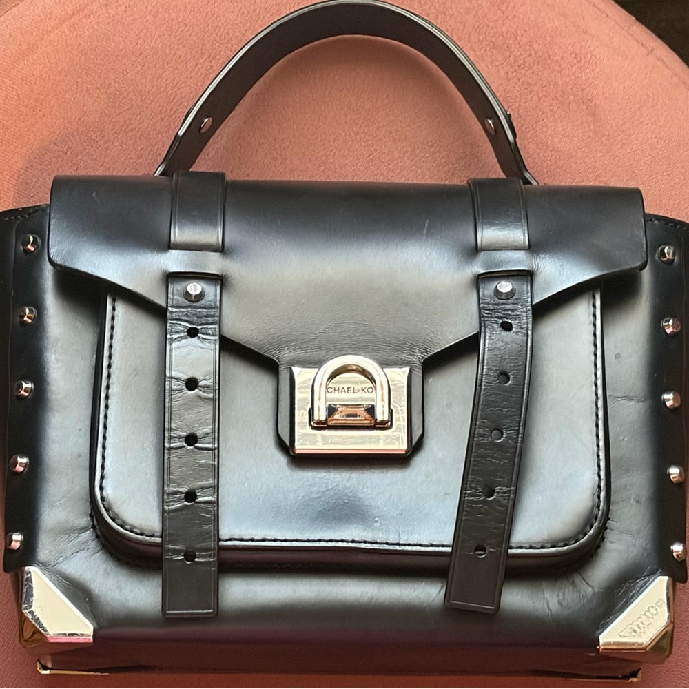 Michael Kors Black Leather Satchel